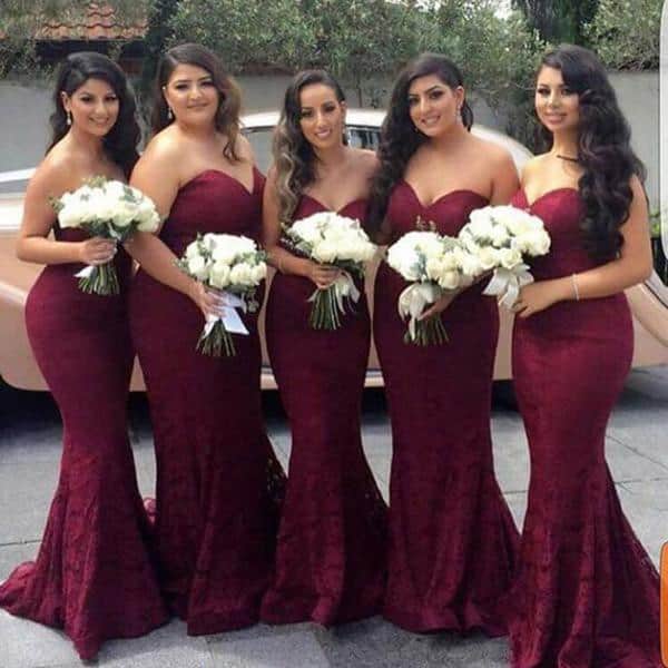 long bridesmaid dress