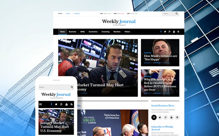 Weekly Journal - Financial News & Magazine WordPress Theme:-