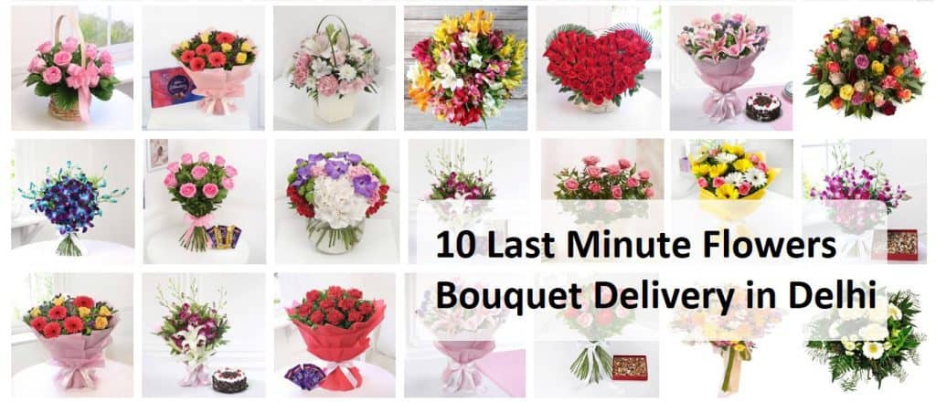 10 Last Minute Flowers Bouquet Delivery in Delhi