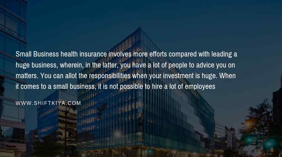 small business health insurance
