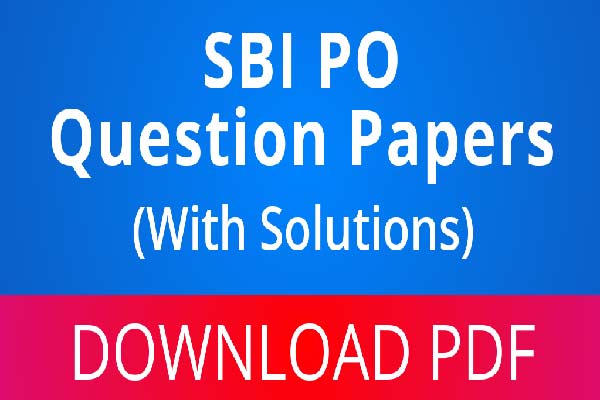 SBI PO Previous Year Paper